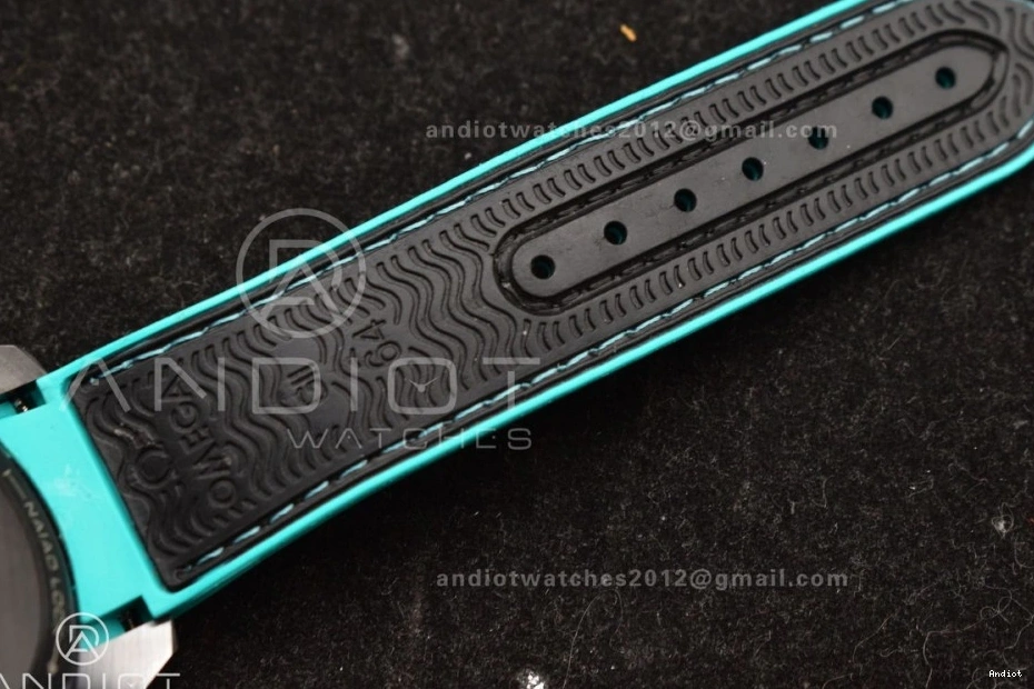 Planet Master Rubber on Black A9900 Black M+SF Ocean Deep Chrono Edition Black Dial Strap 1:1 Ceramic Best 1224